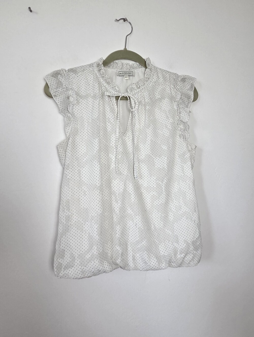 Blousology Ruffled White Camisole Top Lolita Academia Preppy Cottagecore Preppy